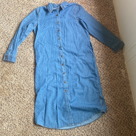 Jean like dress/duster 100% cotton - Picture 2 of 4